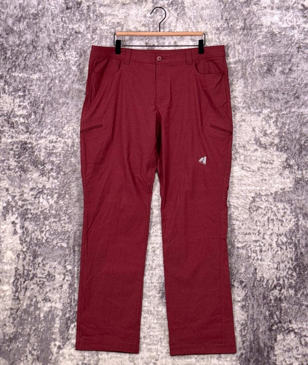 Eddie Bauer First Ascent Guide Pro Pants 18 Womens Red Nylon Utility